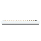 Rama łóżka podłogowego Biały 80 x 210 cm Drewno inżynieryjne