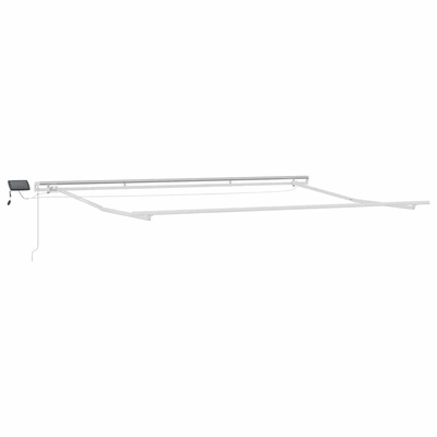 Markiza zwijana Ze LED Lights Niebieski i biały 450 × 300 cm