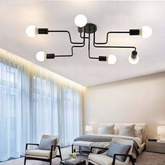 Lampa sufitowa żyrandol plafon pająk 6 ramion xloft