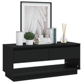 vidaXL Szafka pod TV, czarna, 102x41x44 cm, materiał drewnopochodny