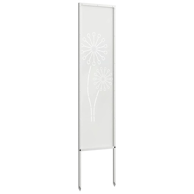 Ekran zapewniający prywatność w ogrodzie Biały 32 x 140 cm
