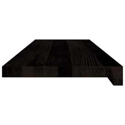 Stopnie schodowe 16 szt. brązowoczarne 80x30x2 cm lite drewno dębowe