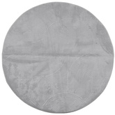 vidaXL Dywan IZA z krótkim włosiem, szary, Ø 80 cm