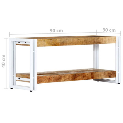 vidaXL Szafka pod TV, 90x30x40 cm, lite drewno mango