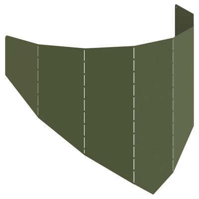 Krawężnik do trawnika 100 x 45 cm Stal Oliwkowy zielony