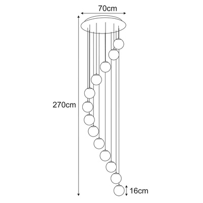 Lampa wisząca KP-30 z serii DORI