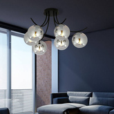 Lampa sufitowa BOSTON 6 BLACK/GRAFIT