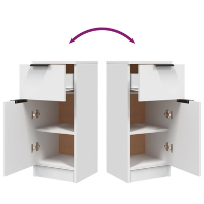 Szafka, biała, 30x30x70 cm, materiał drewnopochodny