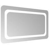 vidaXL Lustro łazienkowe z LED, 70x40 cm