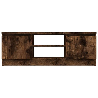 vidaXL Szafka pod TV, z drzwiczkami, przydymiony dąb, 102x30x36 cm