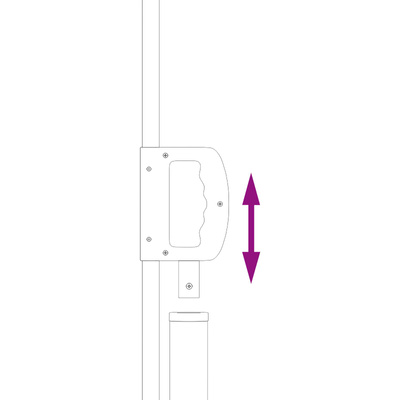 Rozkładany boczny markiz piaskowy 600 x 180 cm Poliester