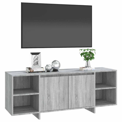 Szafka pod TV, szary dąb sonoma, 130x35x50 cm