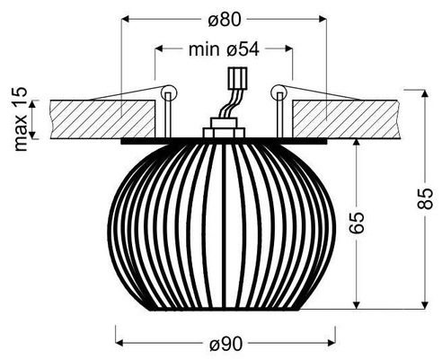 Oprawa Stropowa Biały Koszyk Candellux Sk-93 2268743