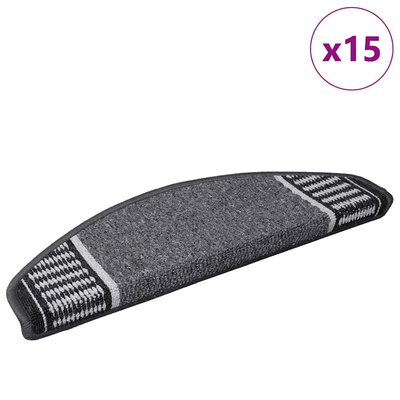 Samoprzylepne maty na schody 15 pcs Antracyt 65 x 21 x 4 cm
