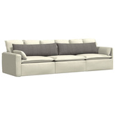 Poduszki na sofę 2 pcs Jasnoszary 145 x 40 cm
