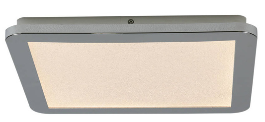 Plafon do łazienki NEXIT minimalistyczny – srebrny chromowany 30 cm - plafon z funkcją ściemniania LED 3000K 18W IP44 