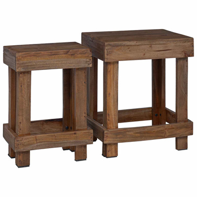 Stojak na rośliny 2 pcs Brązowy 70 x 11 x 27 cm