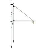 Markiza zwijana ręcznie, 200 cm, kremowa