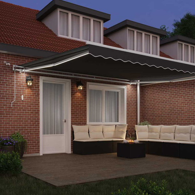 Rama markizy Ze LED Lights Biały 400 × 350 cm Aluminium