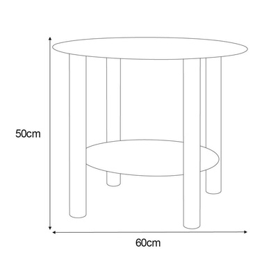 Meble dekoracyjne KS-09 STOLIK z serii KAJA HOME