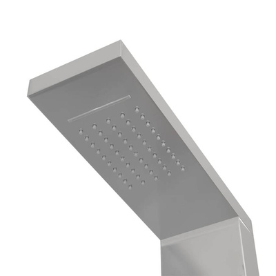 Panel prysznicowy ze stali nierdzewnej, kwadratowy vidaXL