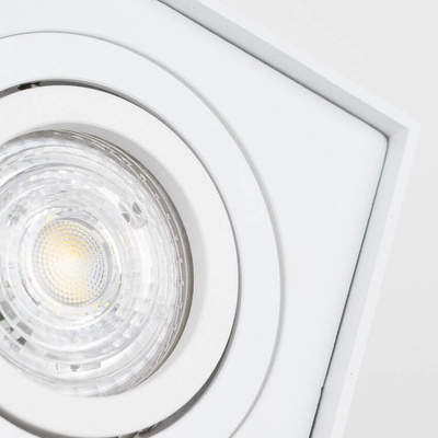 Punktowa oprawa sufitowa wpuszczana PALLAD 1 MINI White IP20 kwadratowa biała EDO777124 EDO Solutions