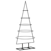 Metalowa choinka świąteczna, do dekoracji, czarna, 125 cm vidaXL