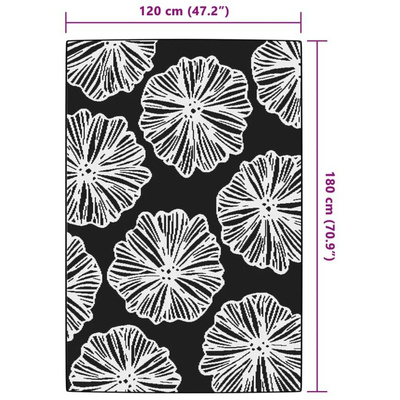 vidaXL Dywan zewnętrzny, zielony, 120x180 cm, PP