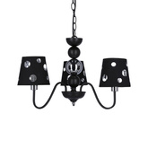 Żyrandol czarny lampa wisząca 3xE14 Batley Ledea 50203105