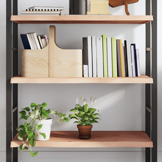 Półka, 80x40x(2-4) cm, surowe lite drewno dębowe