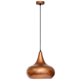 Lampa wisząca vintage gold/ brązowa E27