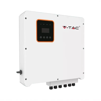 Falownik Inwerter V-TAC 8KW ON GRID/OFF GRID HYBRYDOWY Trójfazowy IP65 VT-66036103 VT-6608303 3 Lata Gwarancji