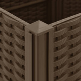 Donica do podniesionej rabaty, 120x40x38 cm, polipropylen