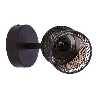 Kinkiet kawowe złoto klosz bursztynowy 1xE14 Canabera Candellux 91-81377