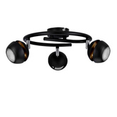 Boni spirala 3x3w gu10 led czarny