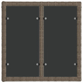 Zestaw Sof na Ogród 12 szt. Szary i ciemnoszary polirattan