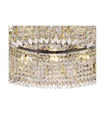 Plafon kryształowy glamour, nowoczesny 60cm  STELLA SILVER