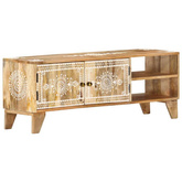 vidaXL Szafka pod TV, 110x30x40 cm, lite drewno mango