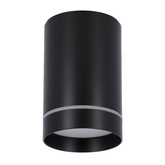 Lampa sufitowa tuba natynkowa czarna GU10 metalowa
