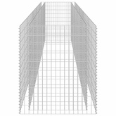 Podwyższona donica gabionowa, galwanizowana stal, 450x90x100 cm