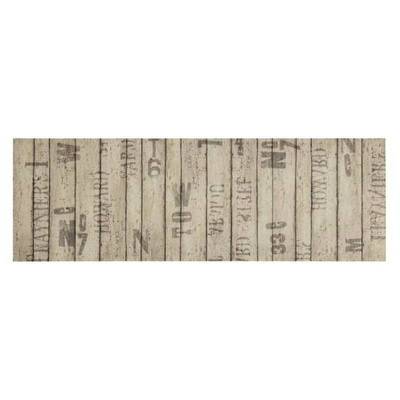 vidaXL Dywanik kuchenny, wzór w deski ogrodzenia, 60x180 cm, aksamit