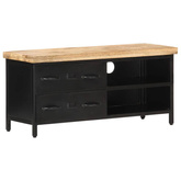 vidaXL Szafka pod TV, 90x30x41 cm, surowe drewno mango