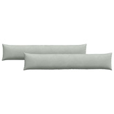 Poduszki na sofę 2 pcs Jasnoszary 200 x 40 cm