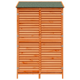 Shed ogrodowy brązowy 106 x 56 x 176,5 cm Drewno Świerkowe