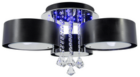 Nowoczesna lampa sufitowa led ANTILA srebrny, czarny
