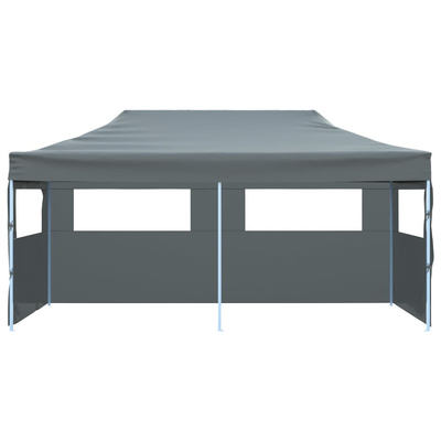 Składany namiot ze ścianami bocznymi, 3 x 6 m, antracytowy