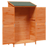 Shed ogrodowy brązowy 106 x 56 x 176,5 cm Drewno Świerkowe