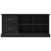vidaXL Szafka pod TV, czarna, 102x35,5x47,5cm, materiał drewnopochodny