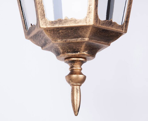 Lampa ogrodowa wisząca K-5006H CZARNY/ZŁOTY z serii LOZANA