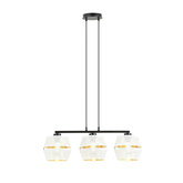 Lampa wisząca  PIANO 3 WHITE/GOLD